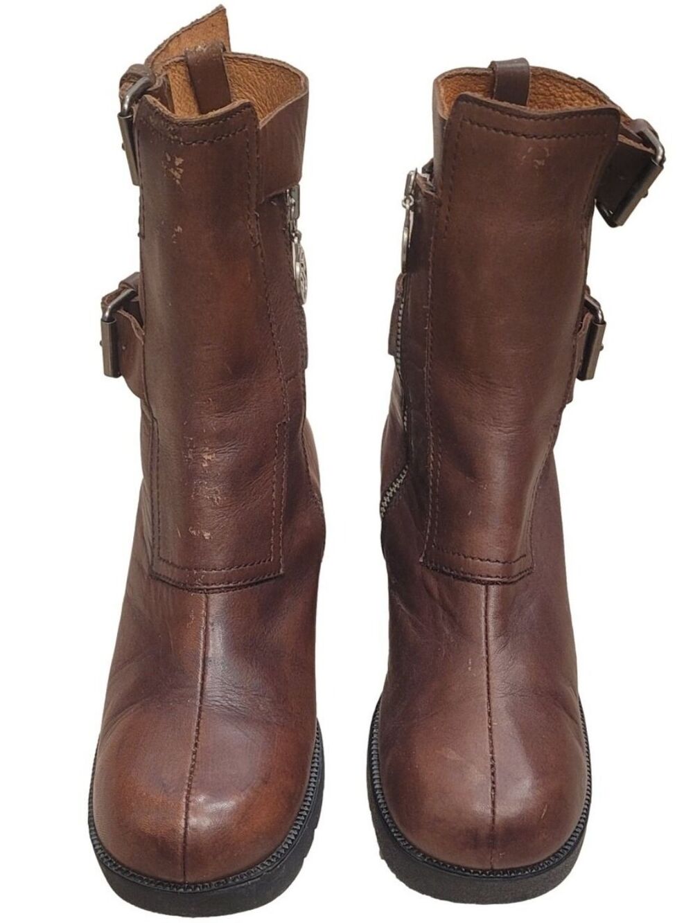 Double H Rare Vintage Moto Boots Sz 9
